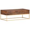 vidaXL Coffee Table 112x50x40 cm Solid Mango Wood