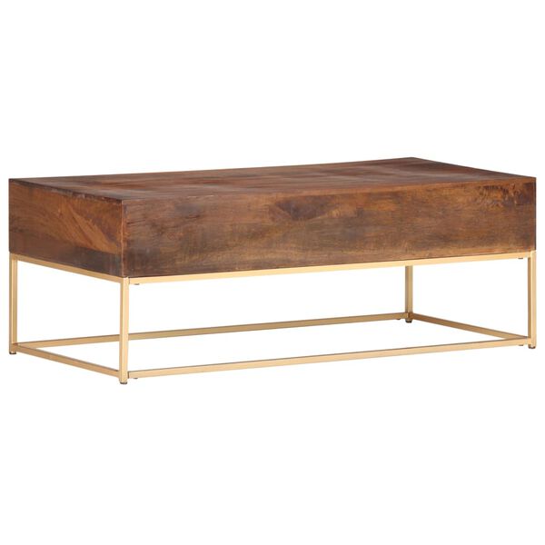 vidaXL Coffee Table 112x50x40 cm Solid Mango Wood