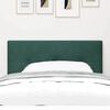 vidaXL LED Headboard with LED Strip Lights Green 80 cm Polyester