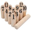 vidaXL Number Kubb Game Set Wood