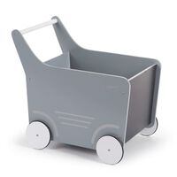 CHILDHOME Wooden Toy Stroller Grey WODSTRM