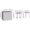 vidaXL Garden Side Tables 3 pcs Brown Poly Rattan