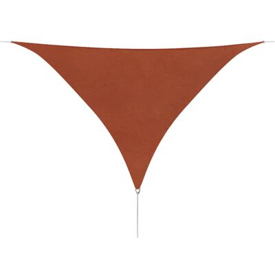vidaXL Sunshade Sail Oxford Fabric Triangular 5x5x5 m Terracotta