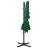 vidaXL 4-Tier Garden Parasol with Aluminium Pole Green 250x250 cm