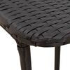 vidaXL Folding Garden Table Black 90x51x75 cm Poly Rattan