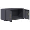 vidaXL Storage Cabinet Anthracite 80 x 40 x 40 cm Cold-Rolled Steel