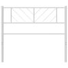 vidaXL Metal Replace Headboard White 100 cm