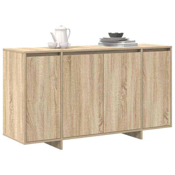 vidaXL Sideboard Sonoma Oak 135 x 41 x 75 cm Engineered Wood