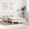 vidaXL Bed Frame without Mattress White 120x200 cm Solid Wood