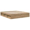 vidaXL Bed Frame without Mattress Artisan Oak 180x200cm Super King Engineered Wood