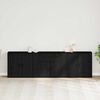 vidaXL Sideboard Black Oak 240 x 33 x 70 cm Engineered Wood