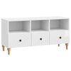 vidaXL TV Cabinet High Gloss White 102 x 34.5 x 50 cm Engineered Wood