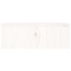 vidaXL Monitor Stand White 100x27x10 cm Solid Wood Pine