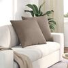 vidaXL Sofa Pillows 2 pcs Taupe 80 x 80 cm Fabric
