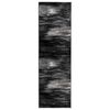 vidaXL Runner Rug FLORNES Woven Black Brushes 67 x 150 cm PP 7 mm
