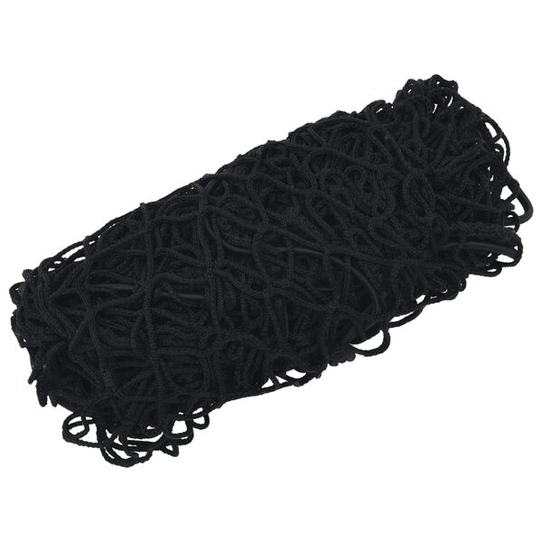 vidaXL Trailer Net with Elastic Rope Black 4x4 m PP