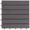 vidaXL Decking Tile 10 pcs Grey 30 x 30 cm Acacia Hardwood