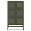 vidaXL Highboard Olive Green 68x39x123 cm Steel