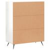 vidaXL Sideboard High Gloss White 69.5x34x90 cm Engineered Wood