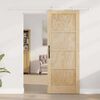vidaXL Sliding Door ORKDAL Brown 78 x 202 cm Solid Pine Wood