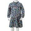 Kids' Dress with Long Sleeves Dark Blue 116