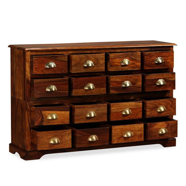 vidaXL Chest of Drawer 120x30x75 cm Solid Acacia Wood