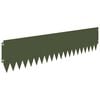 vidaXL Lawn Edging 20 pcs 103 x 25 cm Steel Olive Green