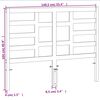 vidaXL Headboard Wax Brown 135 cm Solid Wood Pine