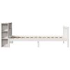 vidaXL Bookcase Bed without Mattress White 100x200 cm Solid Wood Pine