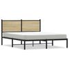 vidaXL Metal Bed Frame without Mattress Sonoma Oak 140x200 cm