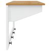vidaXL Coat Rack Hill White and Honey Brown 90 x 35 x 41.5 cm