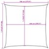 vidaXL Sun Shade Sail Sand 7x7 m 100% Polyester Oxford