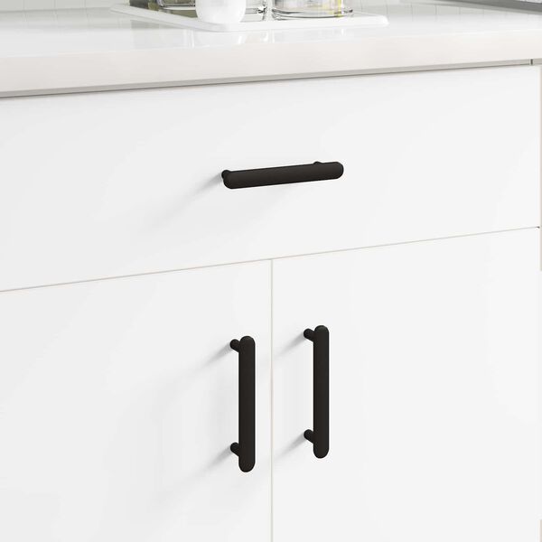 vidaXL Cabinet Handle 2 pcs Black 121 x 16.6 x 28.3 mm Iron