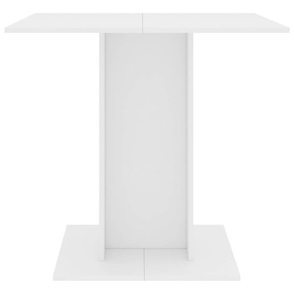 vidaXL Dining Table White 80x80x75 cm Engineered Wood