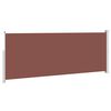 vidaXL Patio Retractable Side Awning 180x500 cm Brown