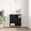 vidaXL Sideboard Black oak 35 x 60 x 70 cm Engineered wood