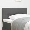 vidaXL LED Headboard with LED Strip Lights Dark Grey 90 cm Polyester