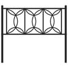 vidaXL Metal Replace Headboard Black 100 cm
