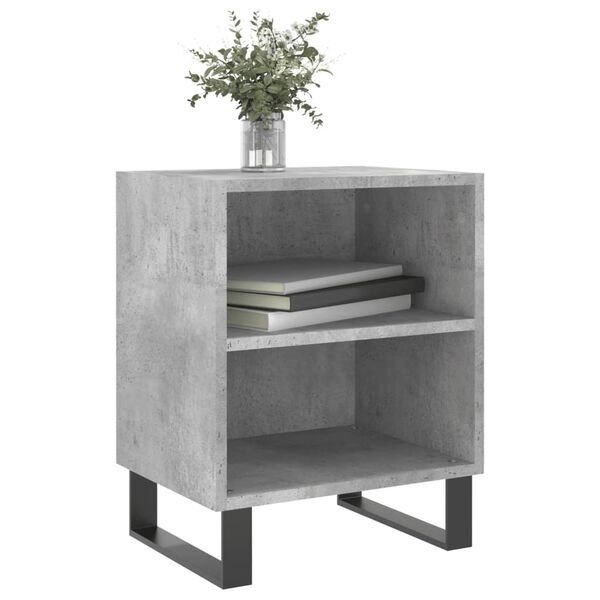 vidaXL Bedside Cabinets 2 pcs Concrete Grey 40x30x50 cm Engineered Wood