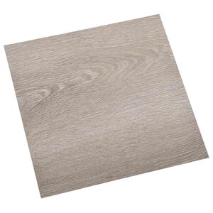 vidaXL Flooring Planks 55 pcs Taupe 5.11 m&sup2; PVC