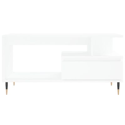 vidaXL Coffee Table White 90x49x45 cm Engineered Wood