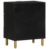vidaXL Bedside Cabinet Black 50x33x62 cm Engineered Wood