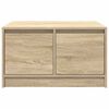 vidaXL Coffee Table with Drawers Sonoma Oak 70.5x70x40 cm