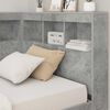 vidaXL Storage Headboard Concrete Grey 90 cm Engineered Wood