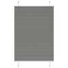 vidaXL Pleated Blind Anthracite 85x100 cm Fabric Width 84.4 cm Polyester