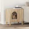 vidaXL Cat House Sonoma 51 x 30 x 52 cm Engineered Wood