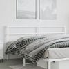 vidaXL Metal Replace Headboard White 193 cm