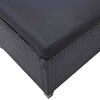 vidaXL Outdoor Furniture Sets Black Poly Rattan