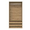 vidaXL Wardrobe Artisan Oak 100x50x200 cm Engineered Wood