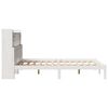 vidaXL Bookcase Bed without Mattress White 160x200 cm Solid Wood Pine